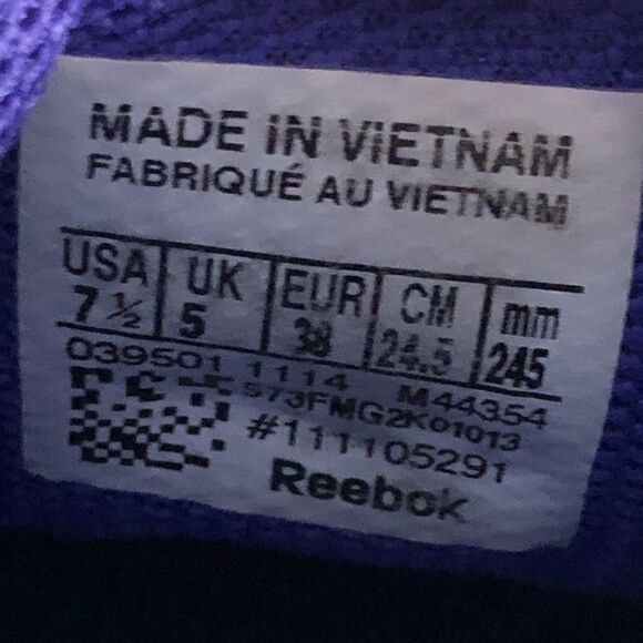 Reebok womens shoes lace up memory foam sneakers gray white size 7.5 - Picture 6 of 8